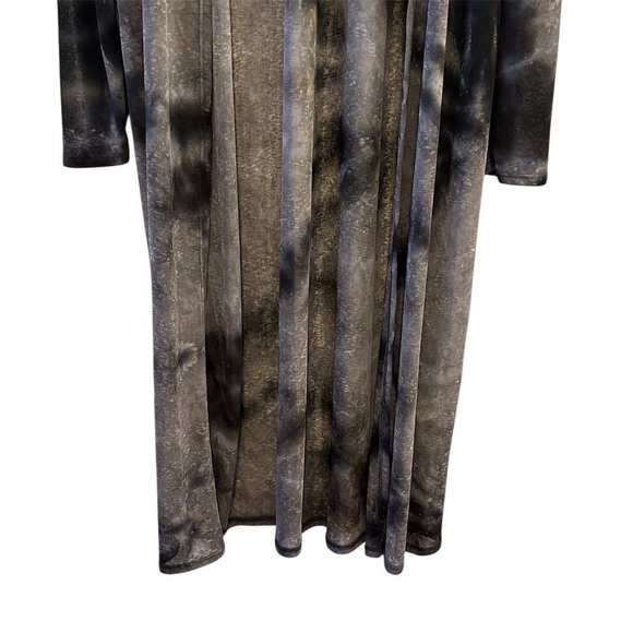 Lovely Day Women's Gray Tie Dye Long Kimono Cardigan and Sleeveless Dress Size L - Picture 12 of 15